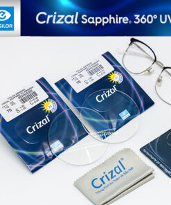 Tròng sẵn Crizal Sapphire UV Chống chói 360 độ. Chiết suất 1.59 (Airwear)