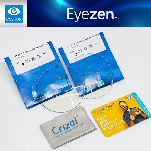 Tròng đánh Eyezen Giảm mỏi và Thư giãn mắt. Chiết suất 1.50 Tròng đánh Eyezen Giảm mỏi và Thư giãn mắt. Chiết suất 1.50